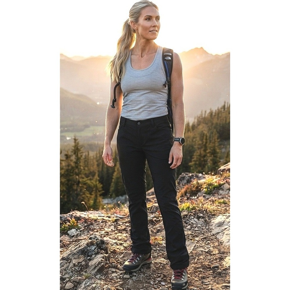 The North Face Hiking Pants Womens Size XS Black Stretch NF0A3O92